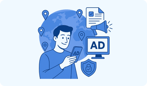 Run advertisement campaigns flexibly to anywhere